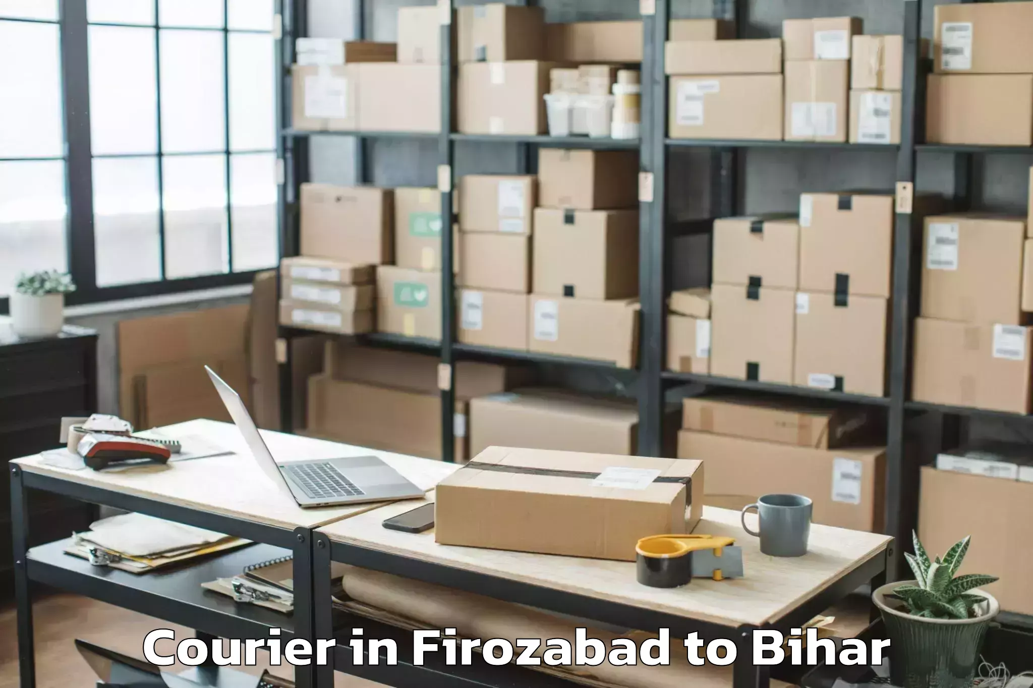 Easy Firozabad to Bhinder Courier Booking